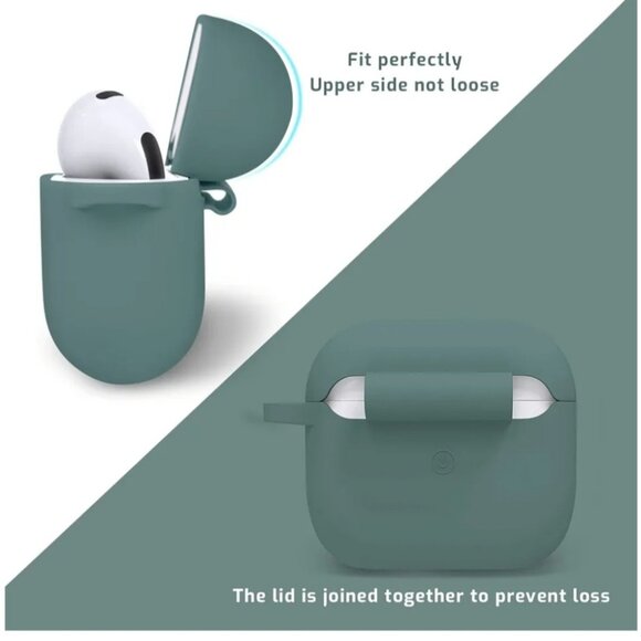 Compatible with AirPods 3 Case Soft Silicone Protective Headphone Charging Cover - Picture 2 of 5